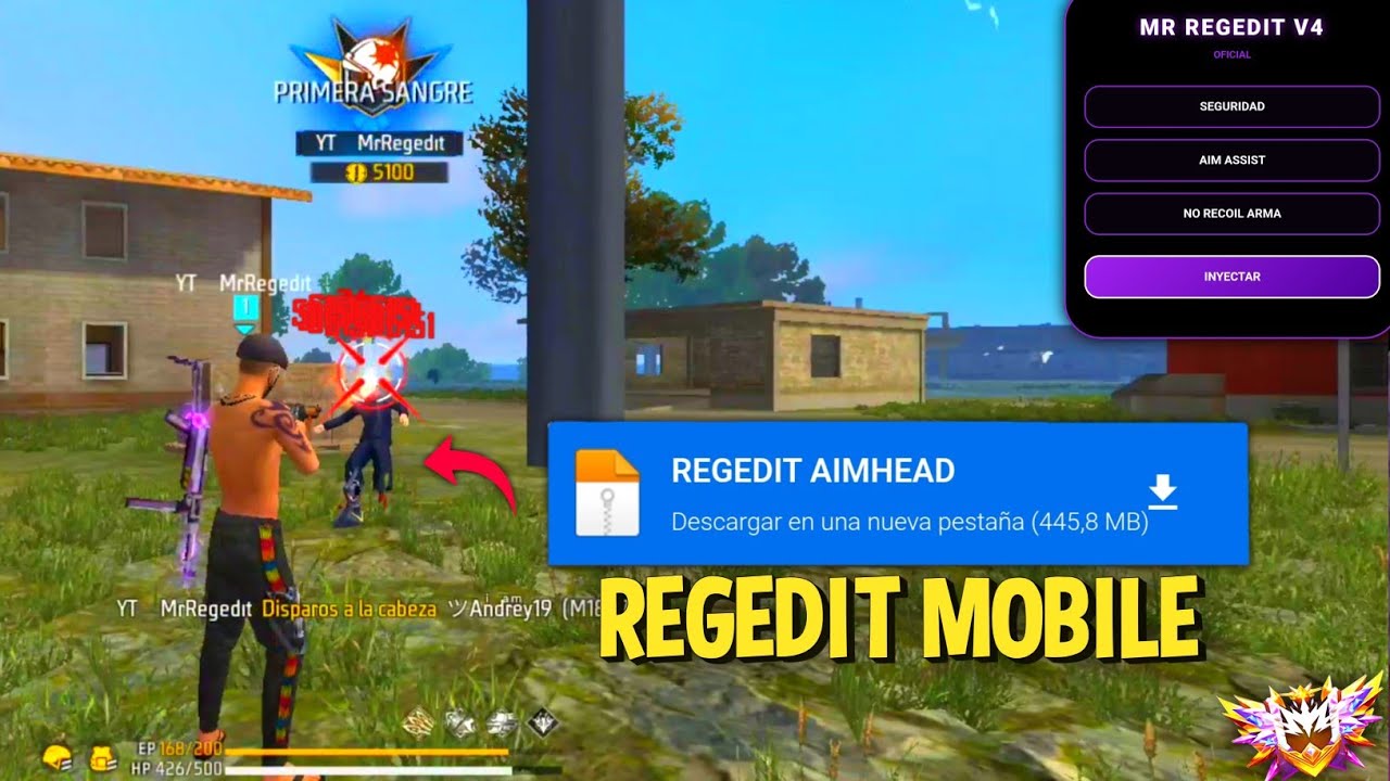 REGEDIT METADATA 999% ✅ V4 MENÚ FF 2026 | AUXILIO De MIRA 🎯 Pa CUENTAS PRINCIPALES 🔥 MOBILE XITADO