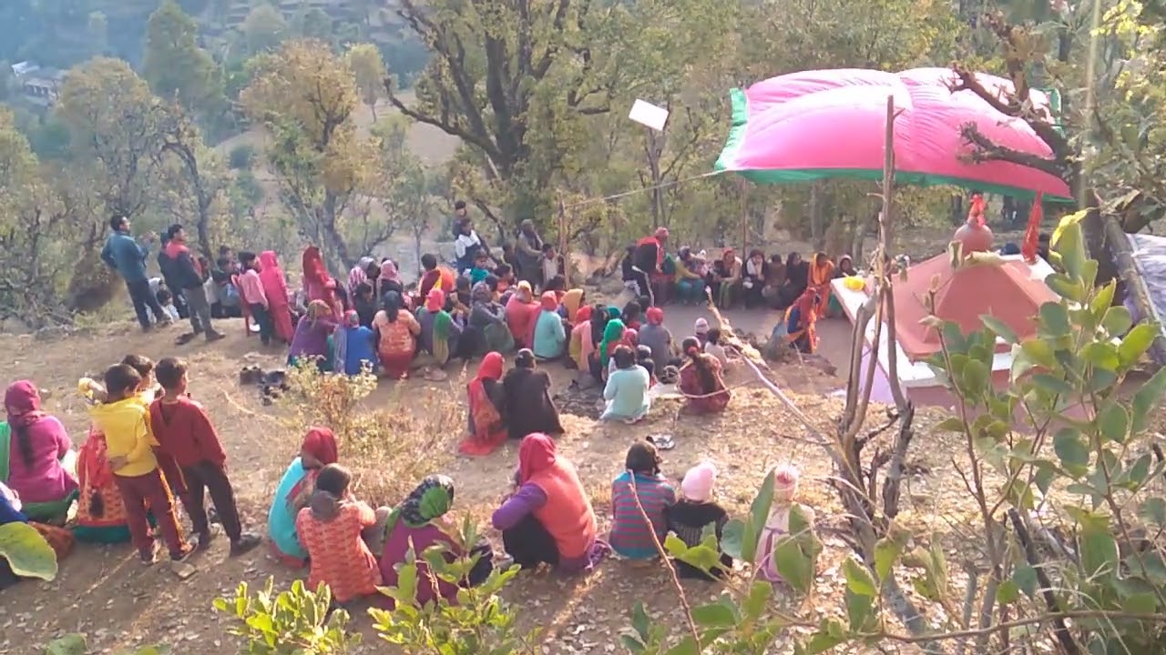 नैनीसैंण मे मां भगवती का कौथीग 🙏🙏❤️