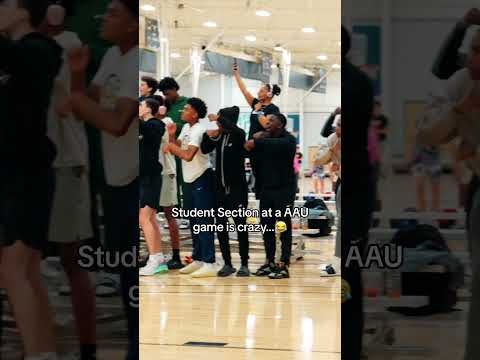 Student section at a AAU Game is crazy…😂 #fyp  #aau #8thgrade