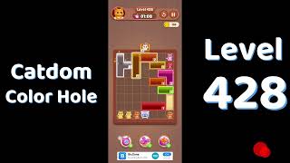 Catdom Level 428 walkthrough | Color Hole 🐱🕳️| Solutionguruji