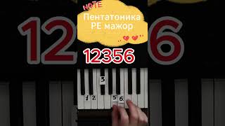 КАК СЫГРАТЬ ЭТУ МЕЛОДИЮ НА ПИАНИНО 🎹 ? | Пентатоника от РЕ мажор | 🔥 #shorts #music #tutorials