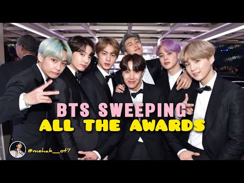 AWARD SHOWS NOT LETTING BTS SIT || BTS SWEEPING ALL AWARDS 💜 || @mehak_ot7