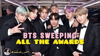 AWARD SHOWS NOT LETTING BTS SIT || BTS SWEEPING ALL AWARDS 💜 || @mehak_ot7 
