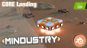 MINDUSTRY animation : core landing ||
