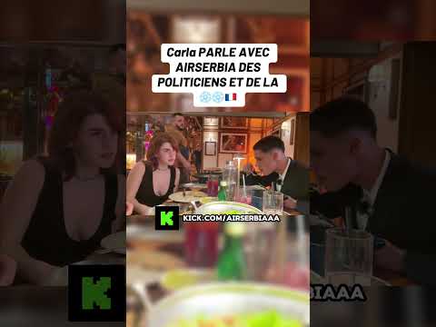 Carla parle avec AirSerBia des politiciens et de la drogue #airserbia #politique #france