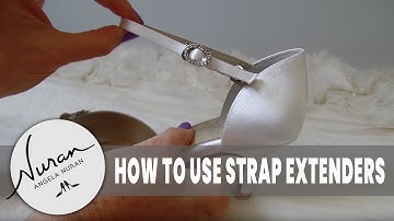 How To Use Hook On Type Strap Extenders on Angela Nuran Shoes