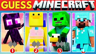 Guess Minecraft Sound & Songs by Their Voice & Emojis🧱🔥~ Ultimate Minecraft Quiz ~ Golden, Your Idol