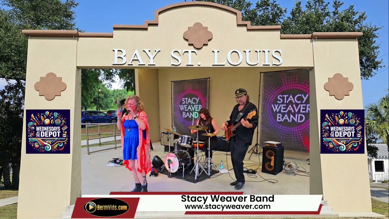 The Sensational Stacy Weaver Band at Wednesdays at the Depot 2025, Bay St Louis, Mississippi