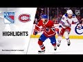 NHL Highlights | Rangers @ Canadiens 11/23/19