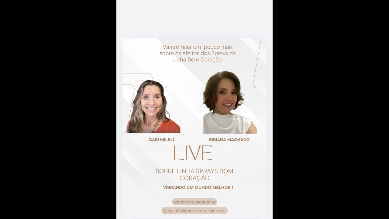 Live SPRAYS BOM CORAÇÃO - VIBRANDO UM MUNDO MELHOR