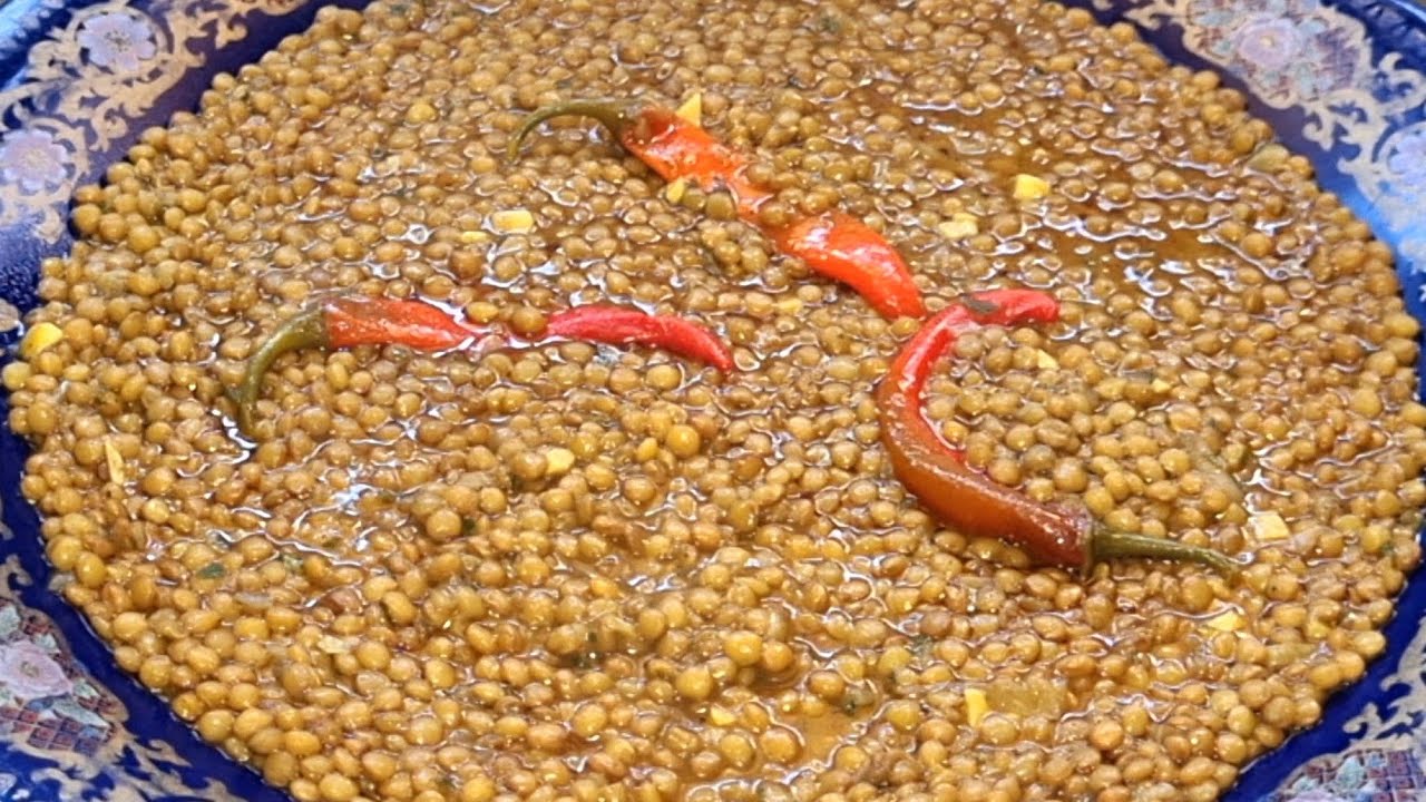 العدس المغربي بأنجح‼️طريقة تيجي مفروز حبة حبة و ما تيدوبش فالطياب👍و الطعم لذيذ  جربيه غيعجبك بزاف😍💯