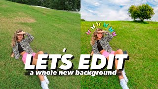 LET&#39;S EDIT: changing the background