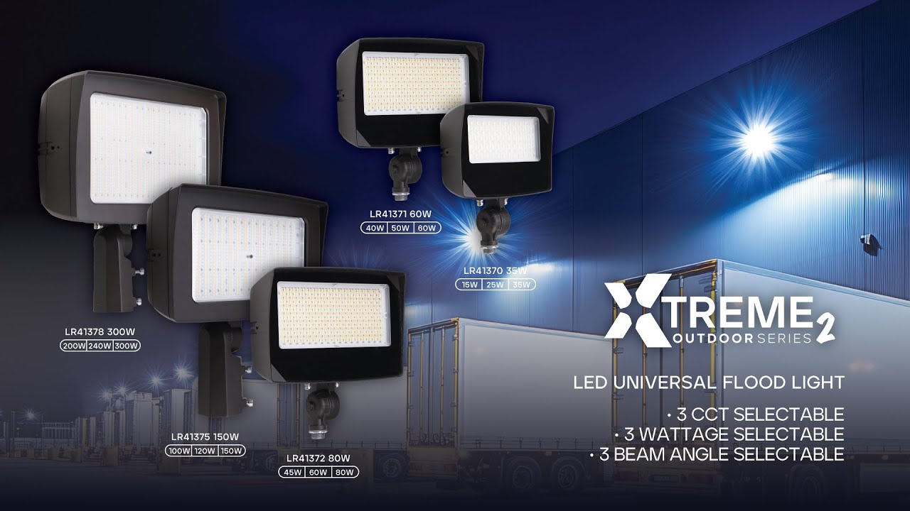 Luxrite Universal Flood Light - 3CCT/3Watt/3 Beam Angle Adjustable