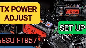 YAESU 857D Set Power Lever & Info
