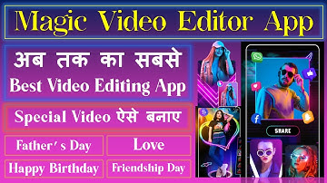 Magic video editor app kaise use kare/ Boo Video Status Maker app Best Video editing app #Abhishekin