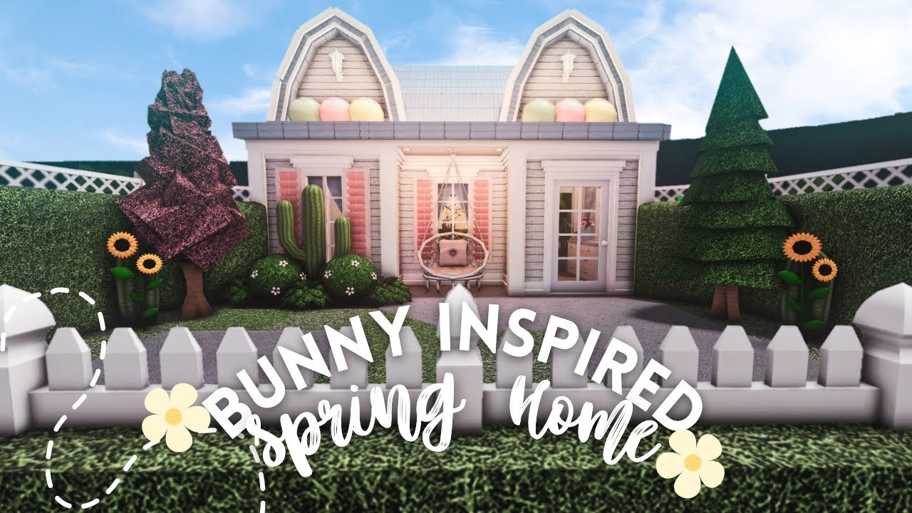 [roblox bloxburg] bunny inspired spring home 🐰 ┊ part 1 ┊ ꒰ speedbuild