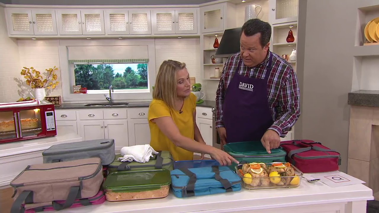 Lock & Lock 9x13 Glass Pan with Insulated Carry Tote on QVC - YouTube