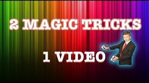 2 Magic Tricks in 1 Video + Setting Goals (MW3 MOAB)