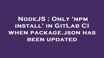 NodeJS : Only 
