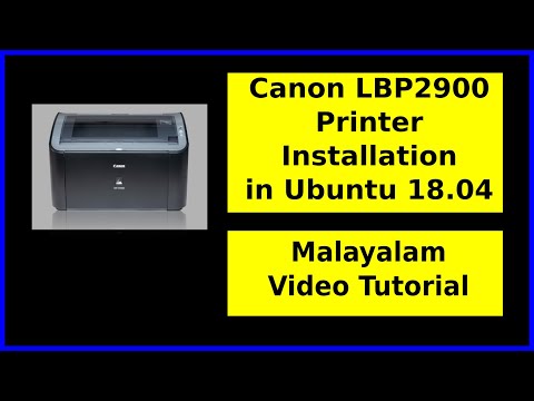 Canon LBP2900 Printer | Ubuntu 18.04 | Printer Installation | Malayalam Tutorial hqdefault