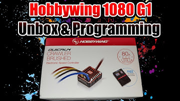 Hobbywing 1080 G1 unbox and programming.