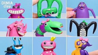 All New Bosses Making Garten of Banban 4 Monsters Sculptures | Dimia clay
