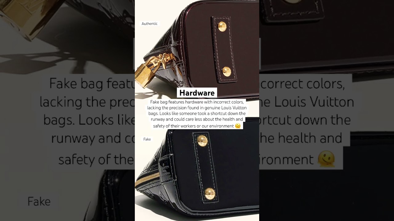 Spotting a Fake Louis Vuitton Alma BB Bag 