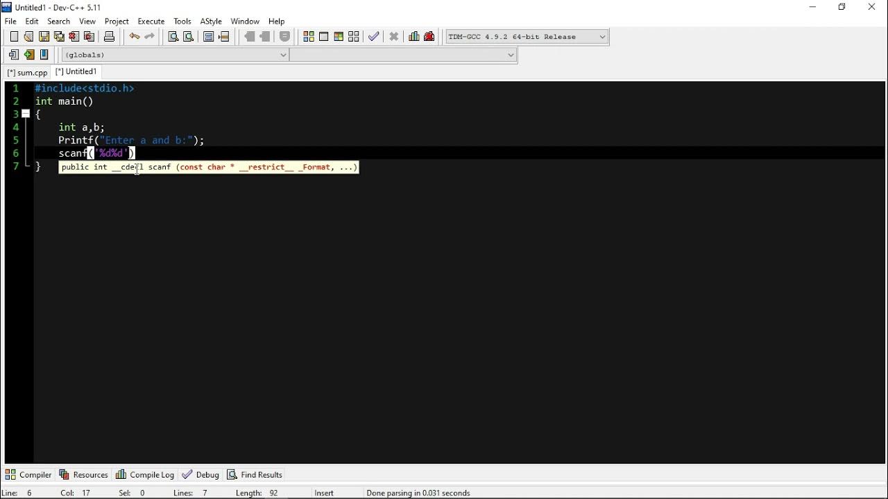 user input in c Language - YouTube
