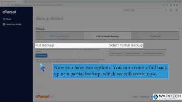 How to Download Backup using cPanel with WafaTech Web Hosting