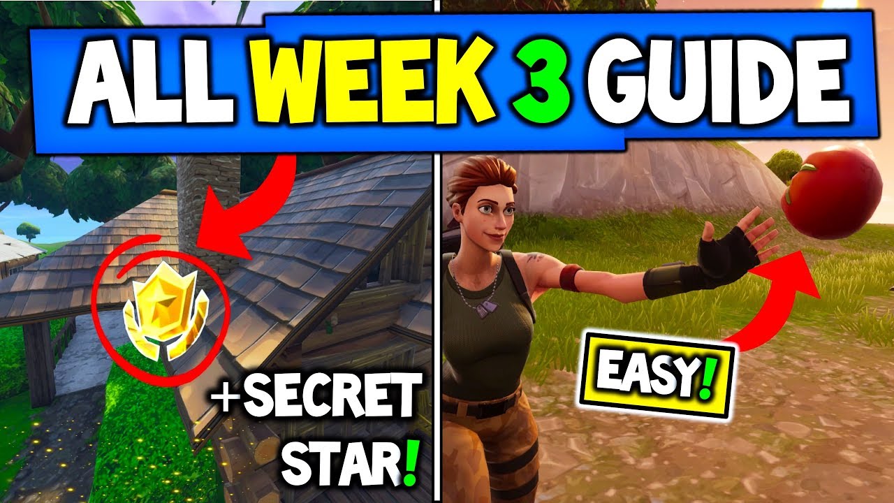 Fortnite WEEK 3 CHALLENGES GUIDE! - SECRET BATTLE STAR ... - 1280 x 720 jpeg 177kB