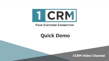 1CRM Quick Demo