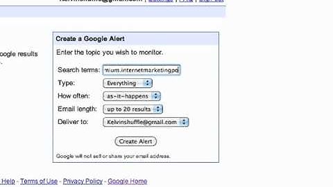 Google Alerts - Tricks & Tips #IMPC