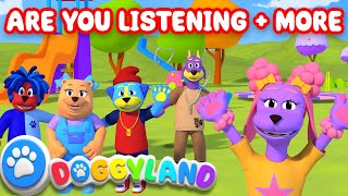 we have five senses are you listening more kids songs nursery rhymes doggyland compilation