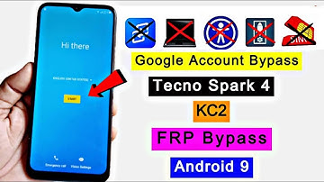 Tecno Spark 4 FRP Bypass Tecno Spark 4 (KC2) Google Account Remove Tecno Spark 4 FRP Without PC 2024