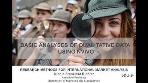 Qualitative Data Analysis Using NVivo