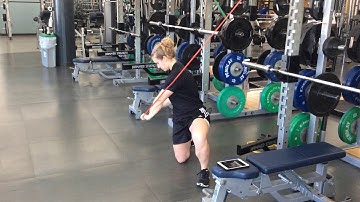 Band Rotational Chop - 1/2 Kneeling