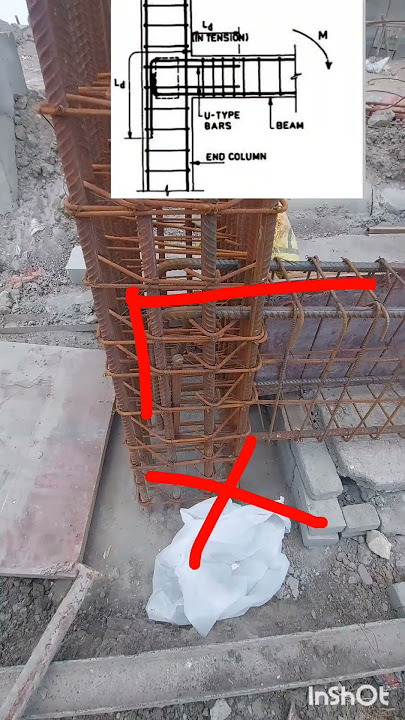 beam and column junction reinforcement | beam & column reinforcement #reinforcement #shorts