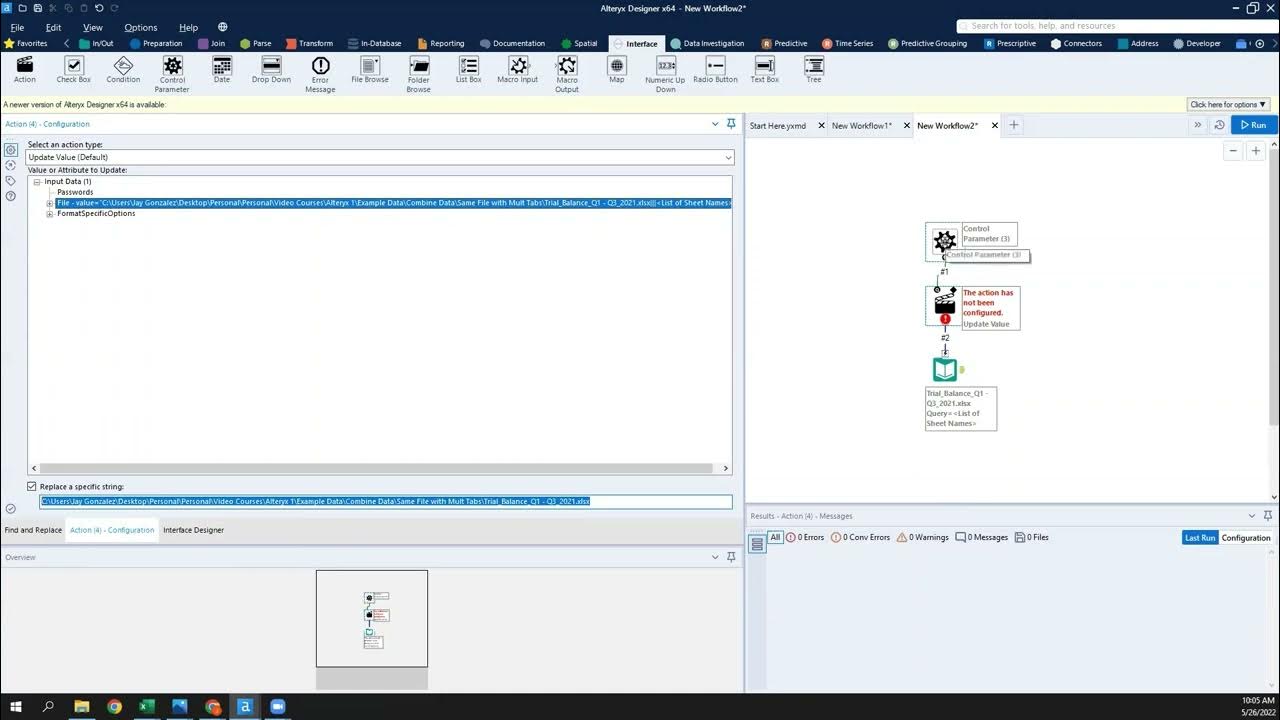 Alteryx How to Import Multiple Different Excel Tabs, Files, and