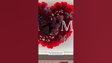 Mom | Butterfly Version | Personalized Flower Shadow Box With LED Light