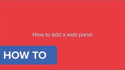 How to add a web panel in SuperOffice CRM 8