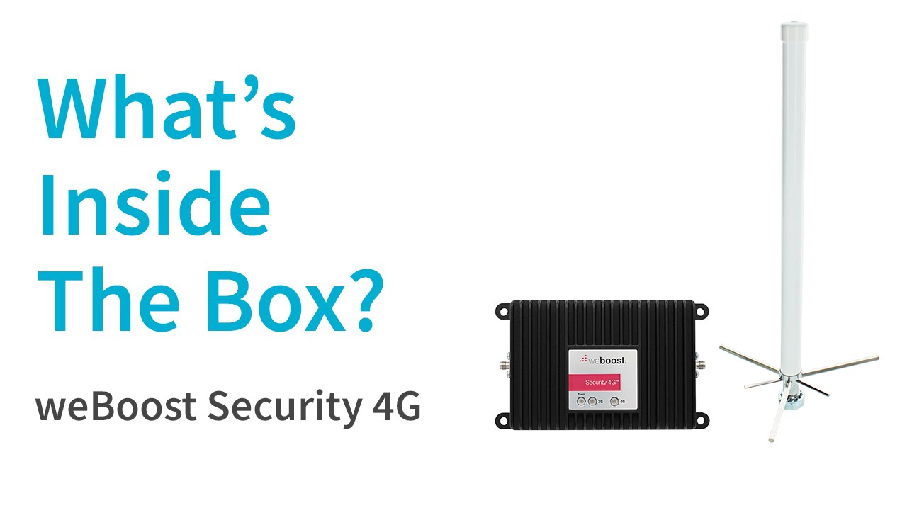 What's Inside The Box? | weBoost Security 4G 471119 Signal Booster Kit