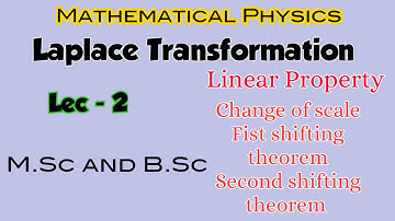 Laplace Transformation Lec-2 || First shifting and Second shifting theorem