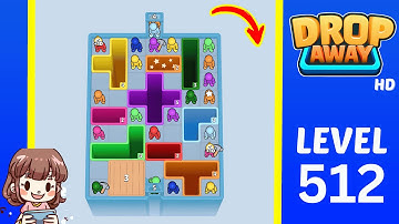 Drop Away Level 512 Solution Walkthrough