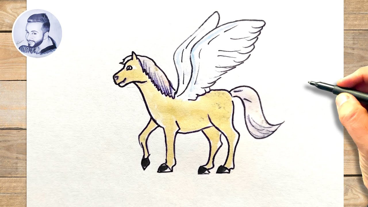 Comment dessiner un pégase facile - YouTube