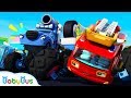 Fire Truck Vs Trouble Maker | Monster Car Race | Car Videos | Nursery Rhymes | Kids Songs | BabyBus