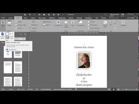 Vidéo: Comment Ajouter Des Pages Dans Word