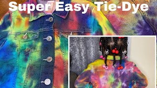 How to tie dye a Jean jacket/Super Easy