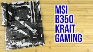 Распаковка MSI B350 Krait Gaming