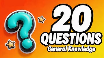 General Knowledge Trivia Quiz 🧠 | 20 More Questions Everyone Should Know – Do You?