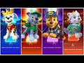 Marshall 🆚 Rocky 🆚Chaase 🆚Everest- EPIC Dance Battle! 🎶Tiles Hop EDM Rush 🔥#6